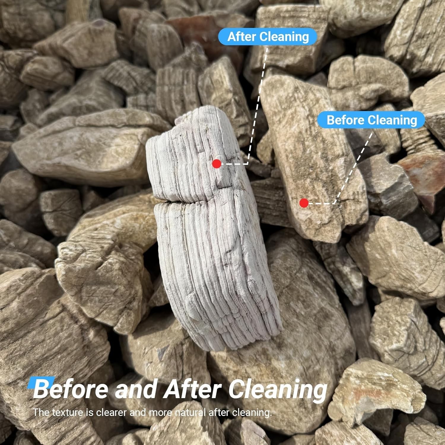 Aquarium Rocks 5lb Fish Tank Stone 2-5 inch Natural Pagoda Rocks for Aquascaping