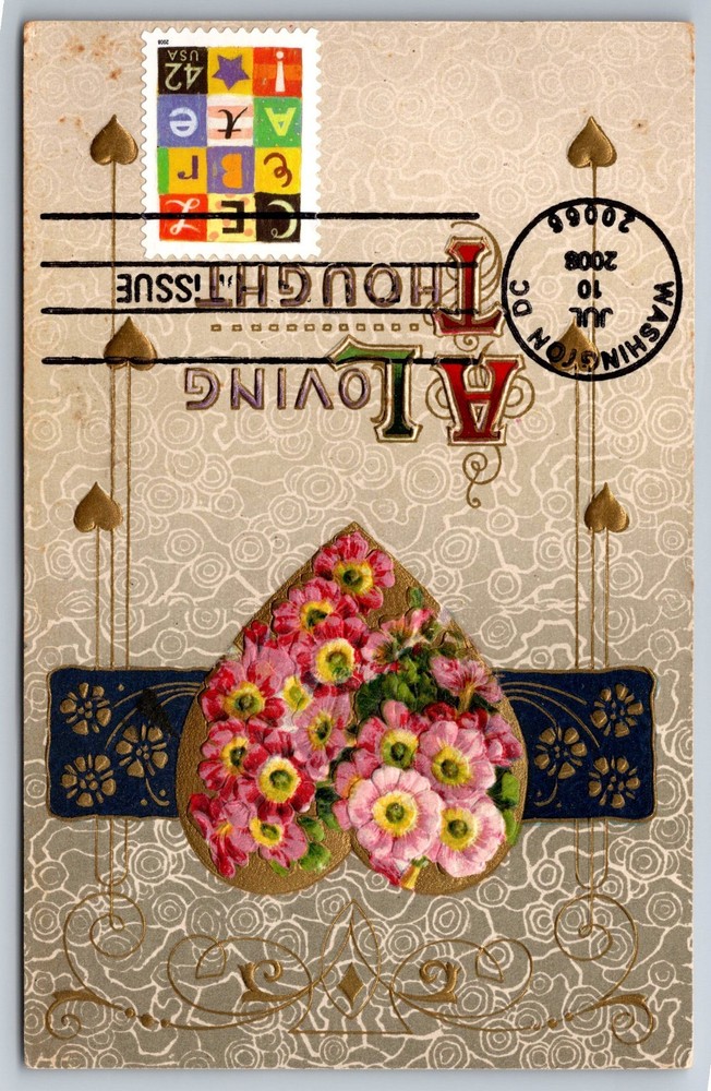 #4335 Celebrate FDC Maxi Card on Vintage PC