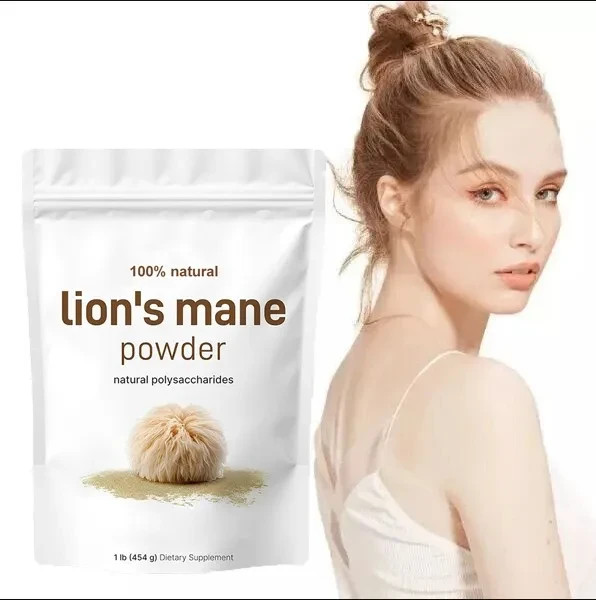 Lion's Mane Mushroom Powder | Pure Lions Mane 10:1 Strength Extract 16oz Organic