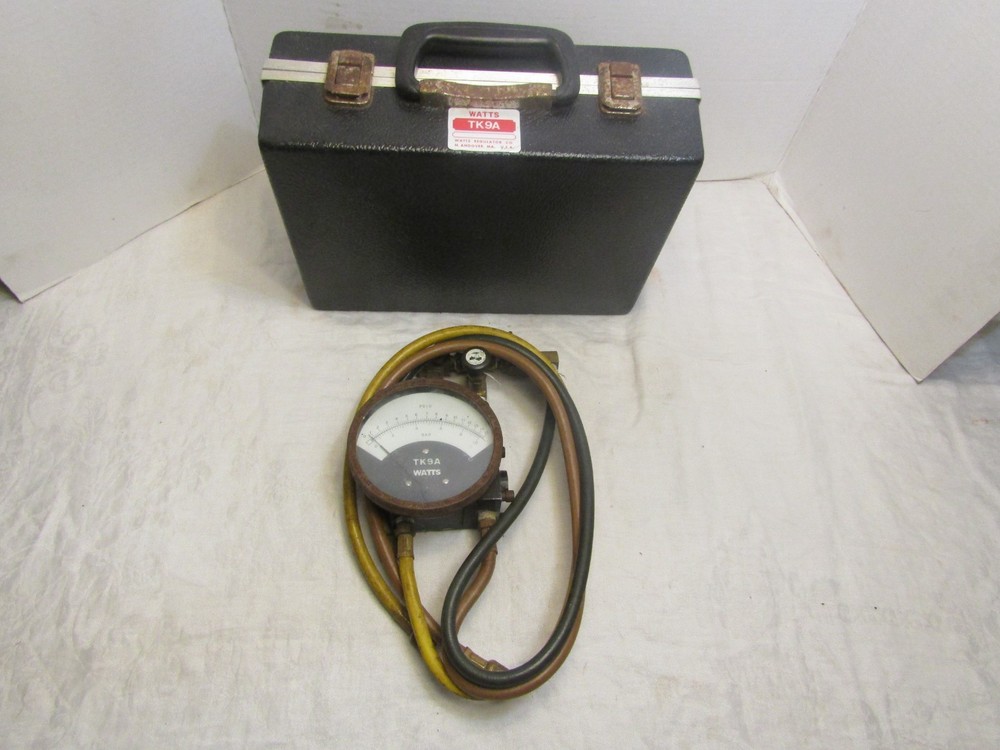 Watts Regulator TK9A Backflow Preventer Test Gauge USED and UNTESTED