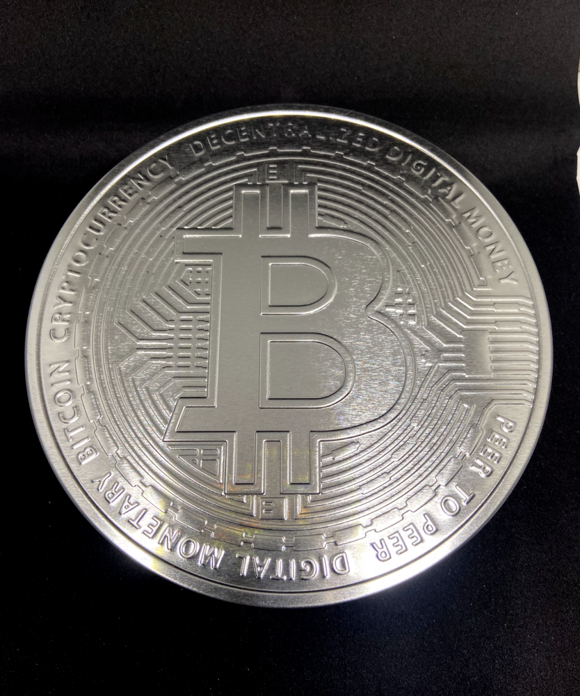 BITCOIN Limited Edition BTC Cryptocurrency Silver Metal Box Container Collection