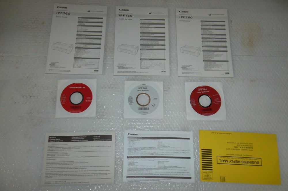 Canon imagePROGRAF iPF760 Plotter 36" Color Inkjet Large Format Printer w/inks