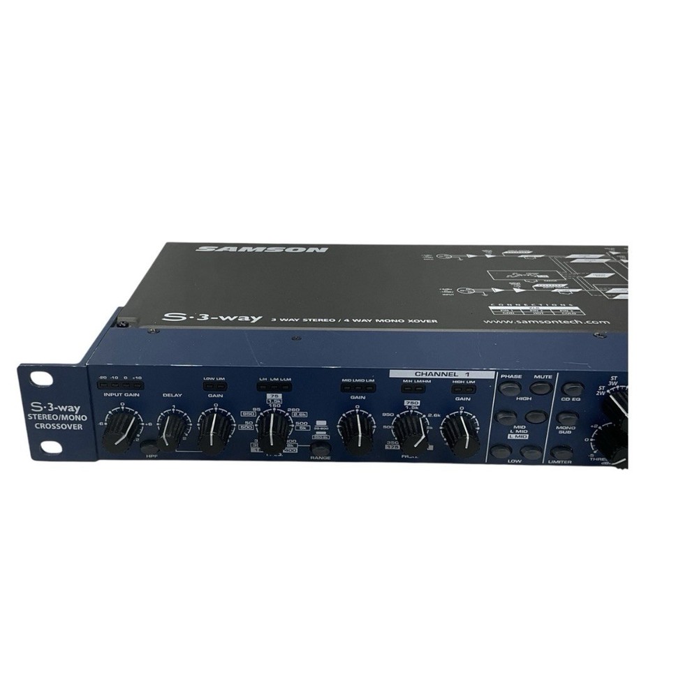 SAMSON curve 231 equalizer Dual 31 band, Compresor/Limiter, S-3WayCrossover.