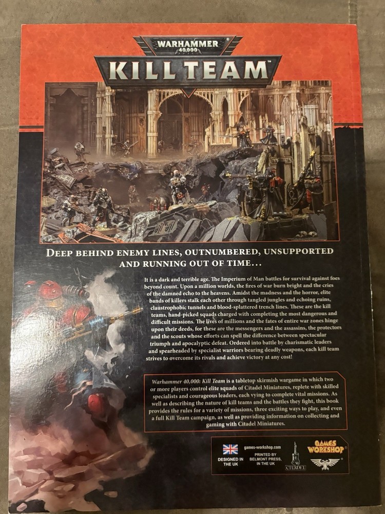 Warhammer 40k Games Workshop Kill Team Core Manual
