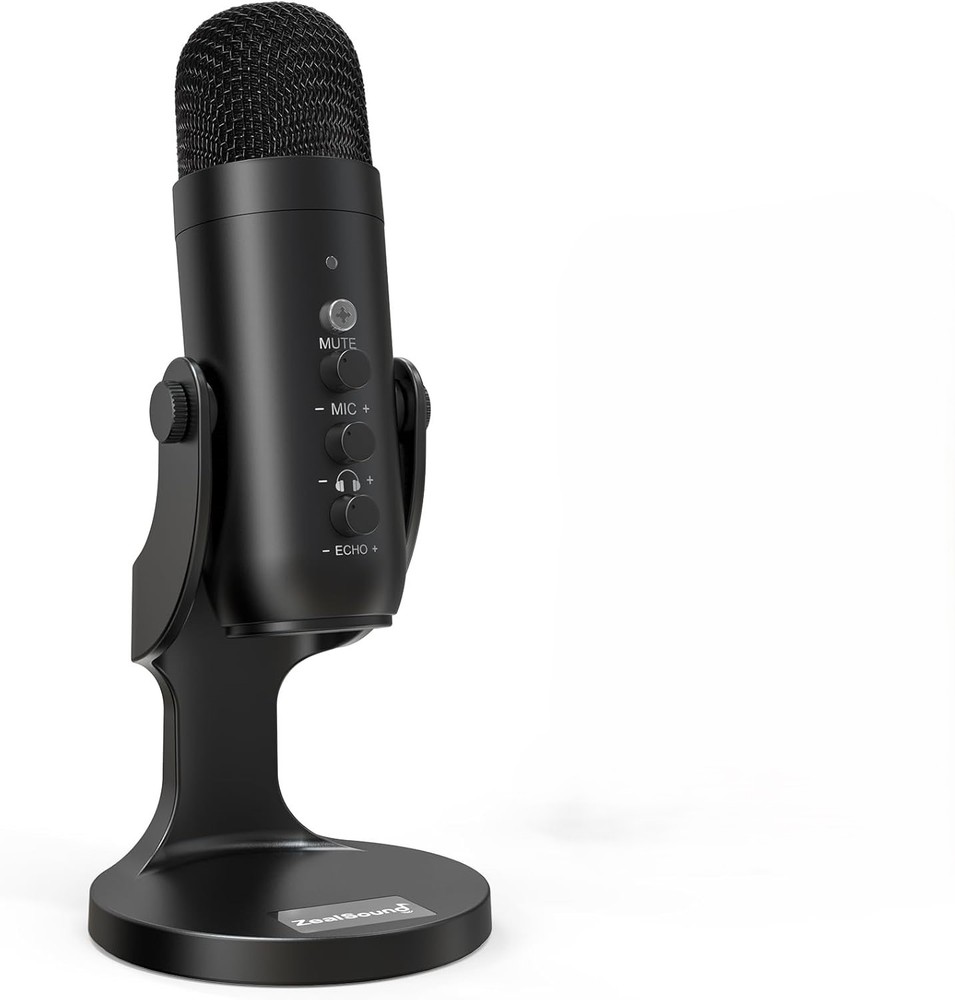 ZealSound USB Microphone Condenser Computer PC Mic Plug&Play Gaming Microphon...