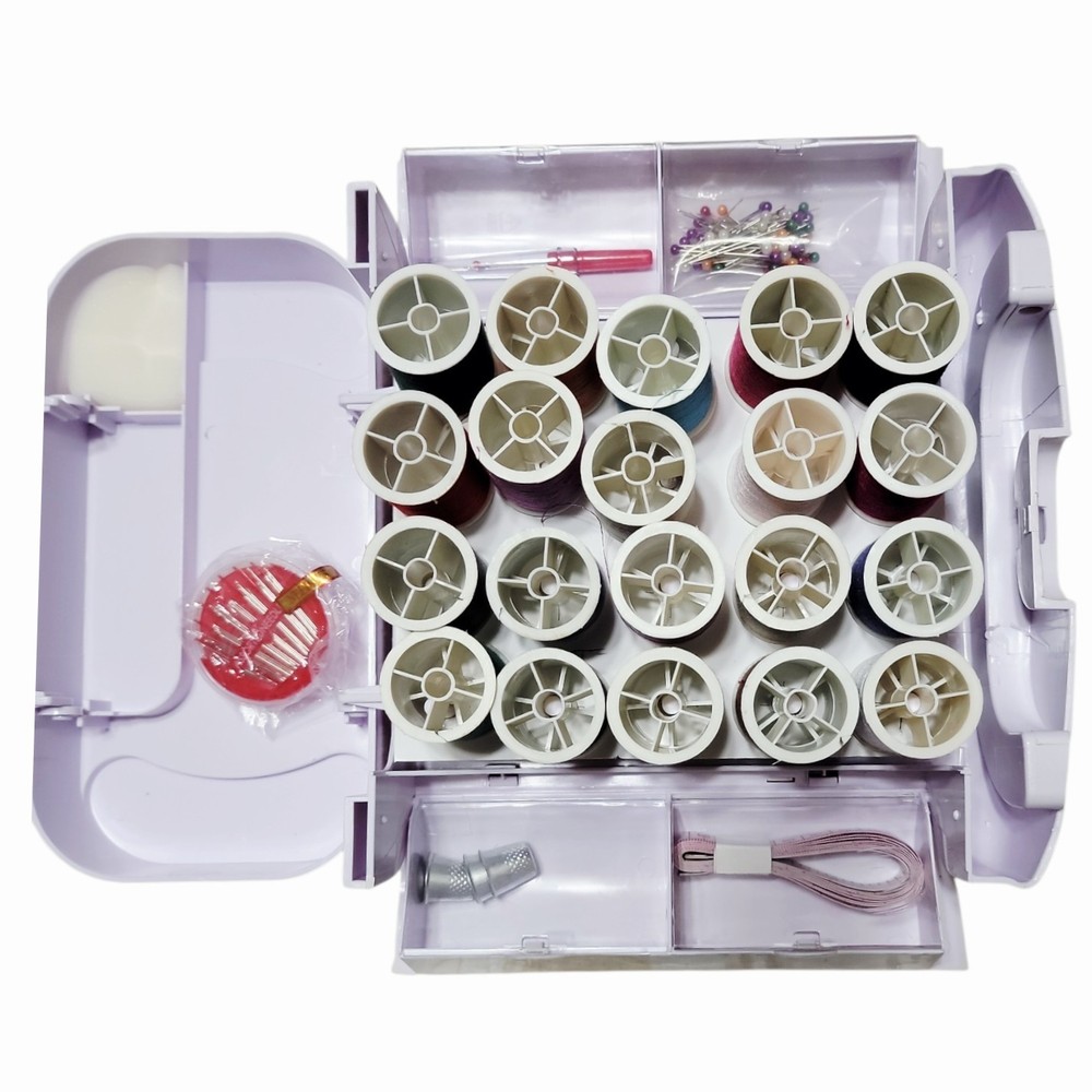 Singer Sew Essentials Storage System 165 Pc Sewing Kit Organizer Case Thread Box