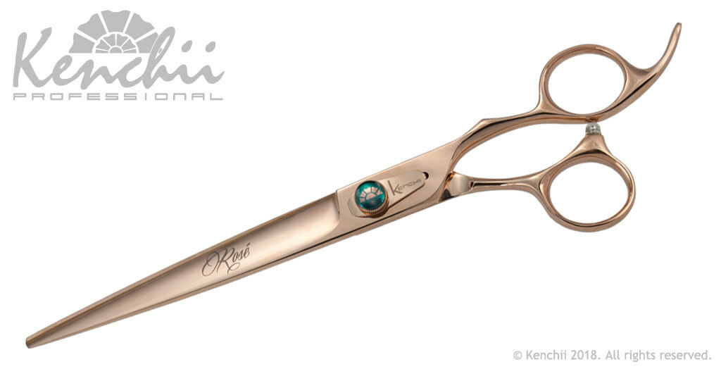 Kenchii Grooming Rose Gold Line Shears - FREE RAKE INCLUDED -Choose Shear or Set