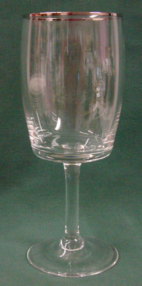 Gorham Crystal MOONRISE MOONGLOW Wine Stem PLATINUM TRIM Multiple Avail.