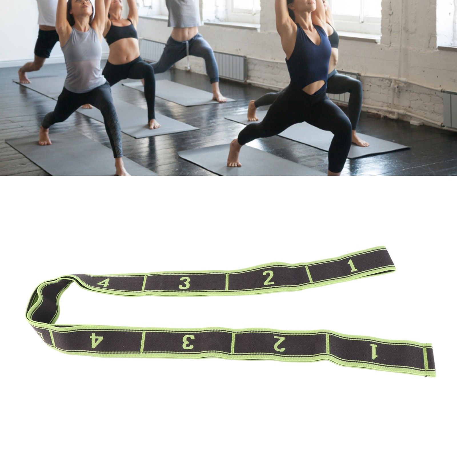 Stretch Band Strap With Number Elastic Stretching Strap For Exercise Fitnes Fit