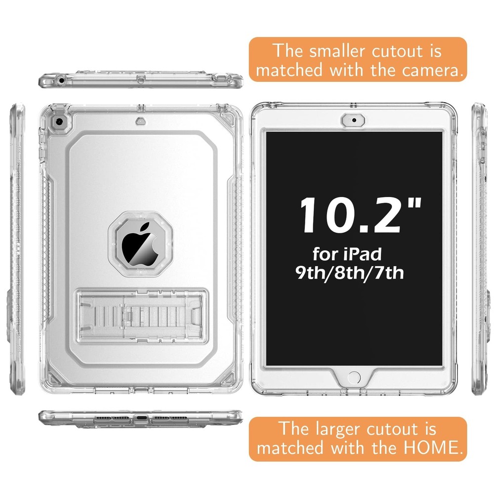 iPad 9th Generation Case, Shockproof and Slim, Compatible with iPad 8th/7th G...