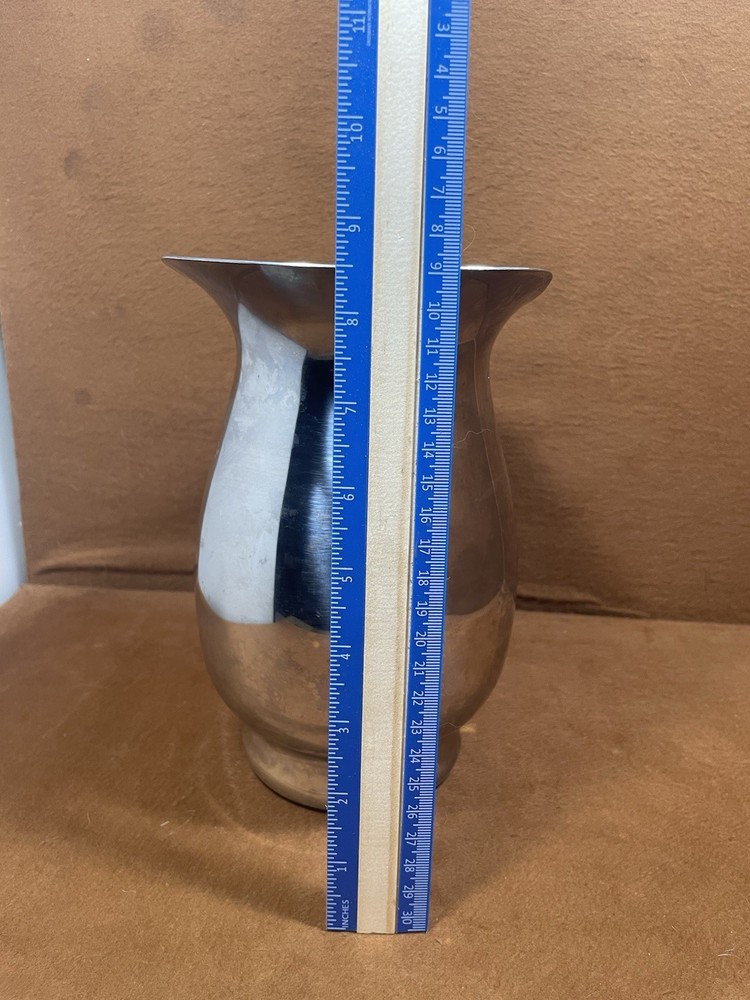 Vintage Flat Bottom Pitcher 8 ½ Inches Tall