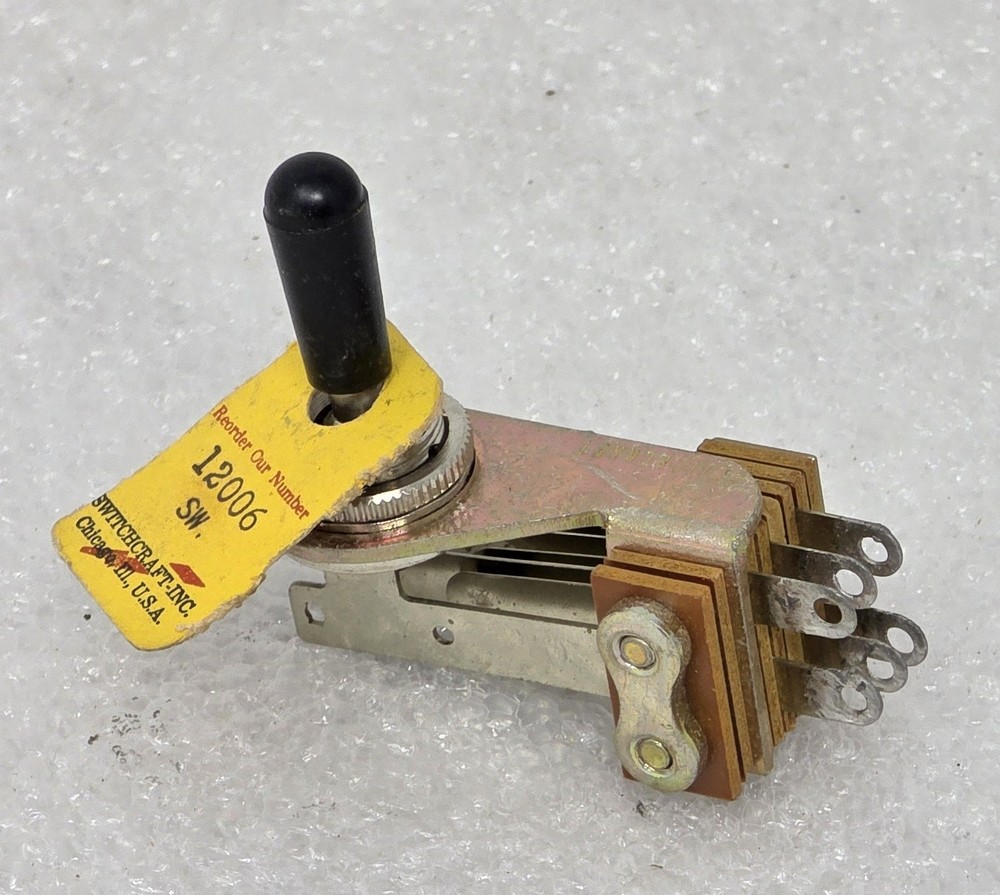 Switchcraft 12006 Switch with Black Knob Actuator