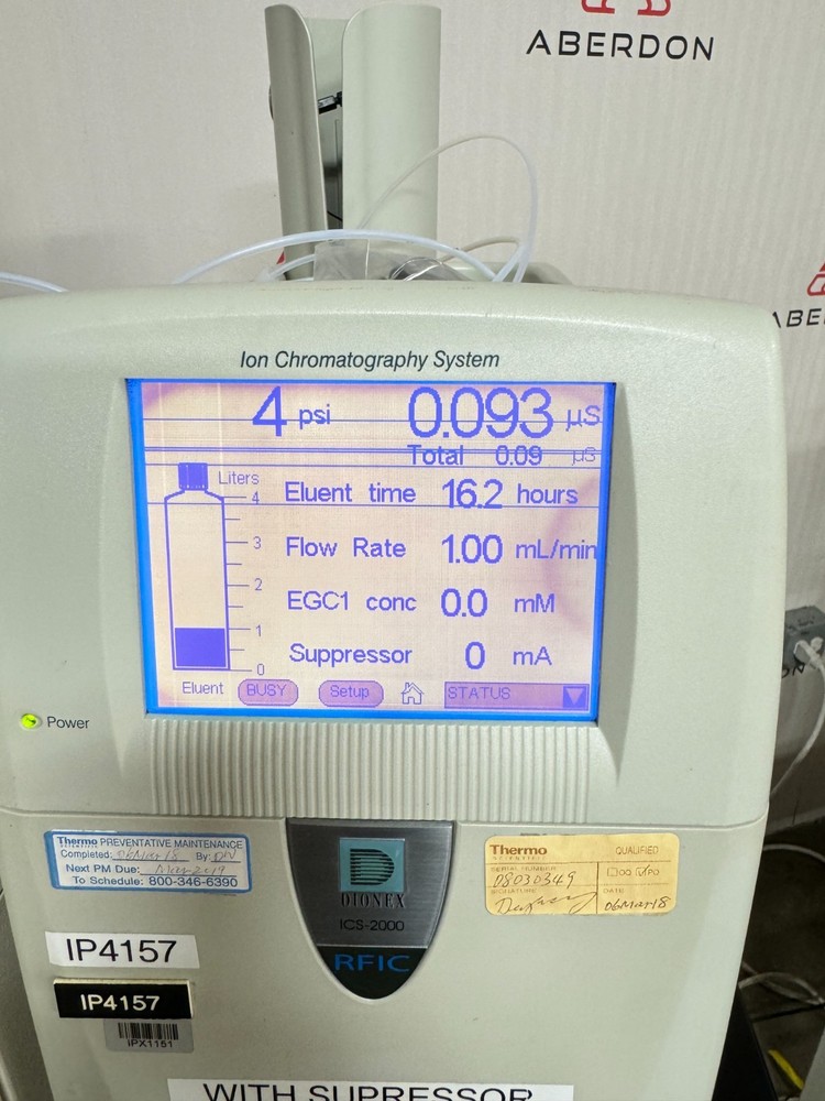 Thermo Dionex ICS-2000 Ion Chromatography Analyzer with Autosampler AS #17406