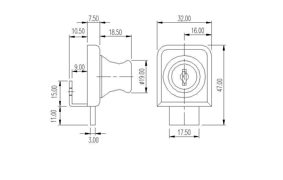 Sliding Glass Door Lock Showcase Display Jewelry Case Retail all keyed alike 240
