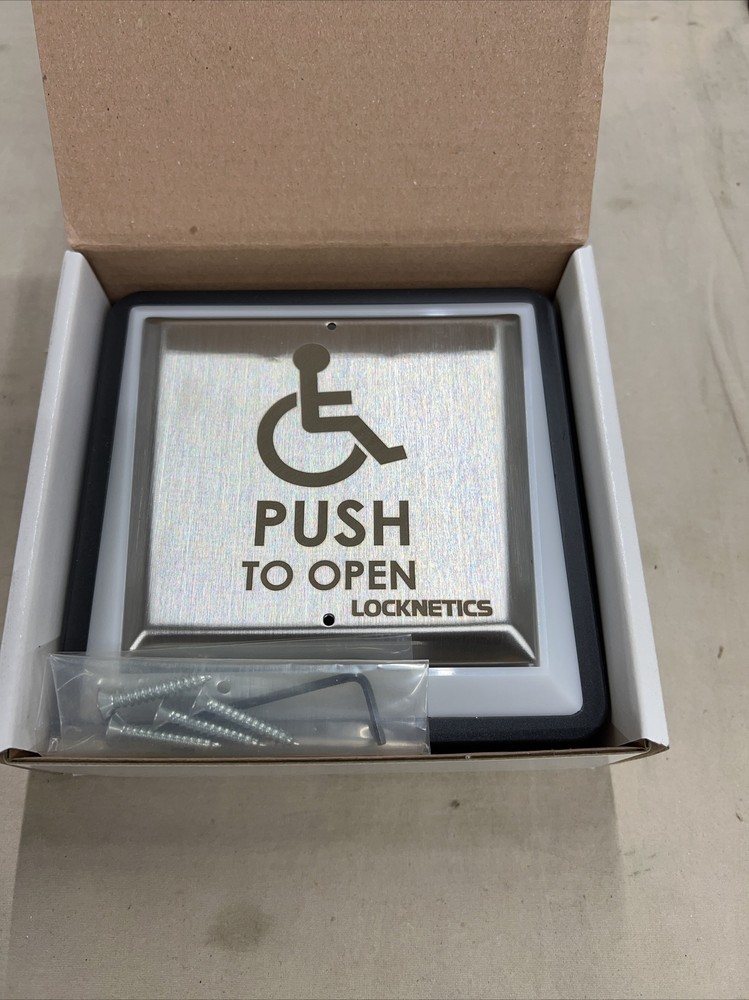 Locknetics PPH-200-LED Large handicap Square Push Plate