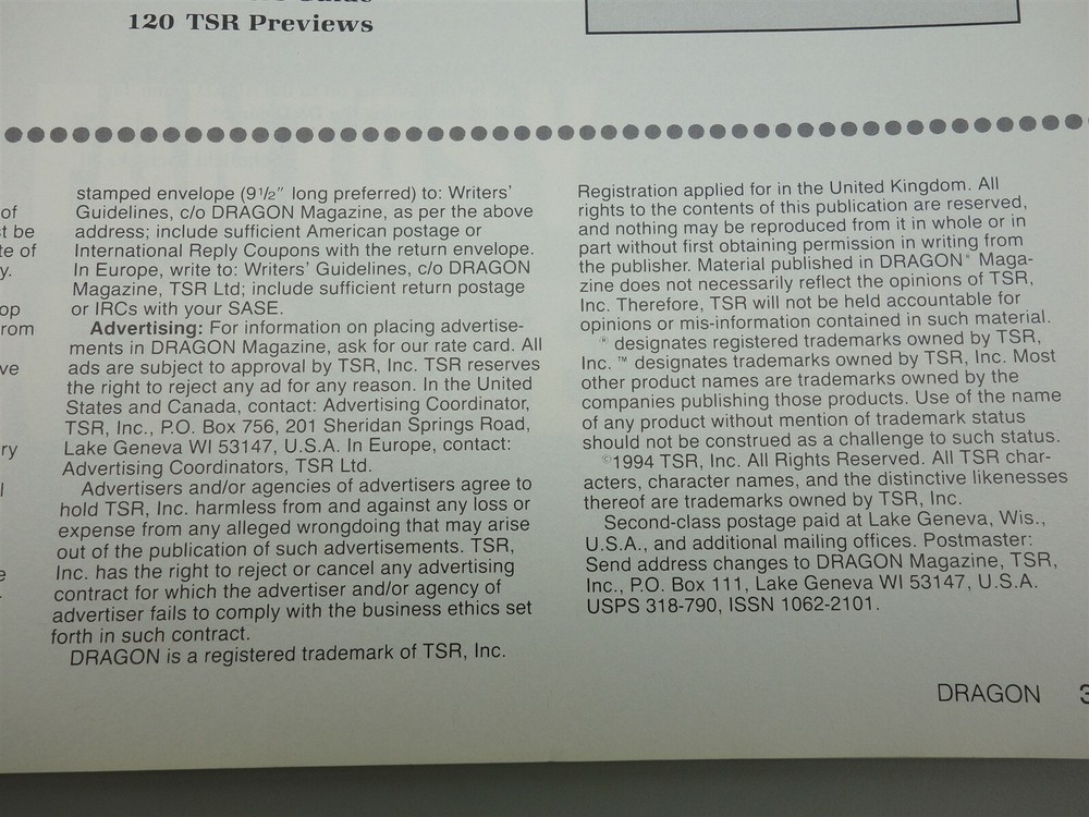 Dragon Magazine: Issue #203 (TSR)