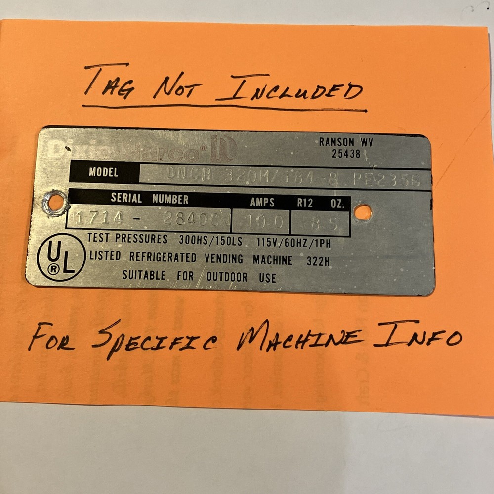 Dixie-Narco Cherry Elect. E33 Micro Switch Set W/Spring & Parts USA! Fast Ship!