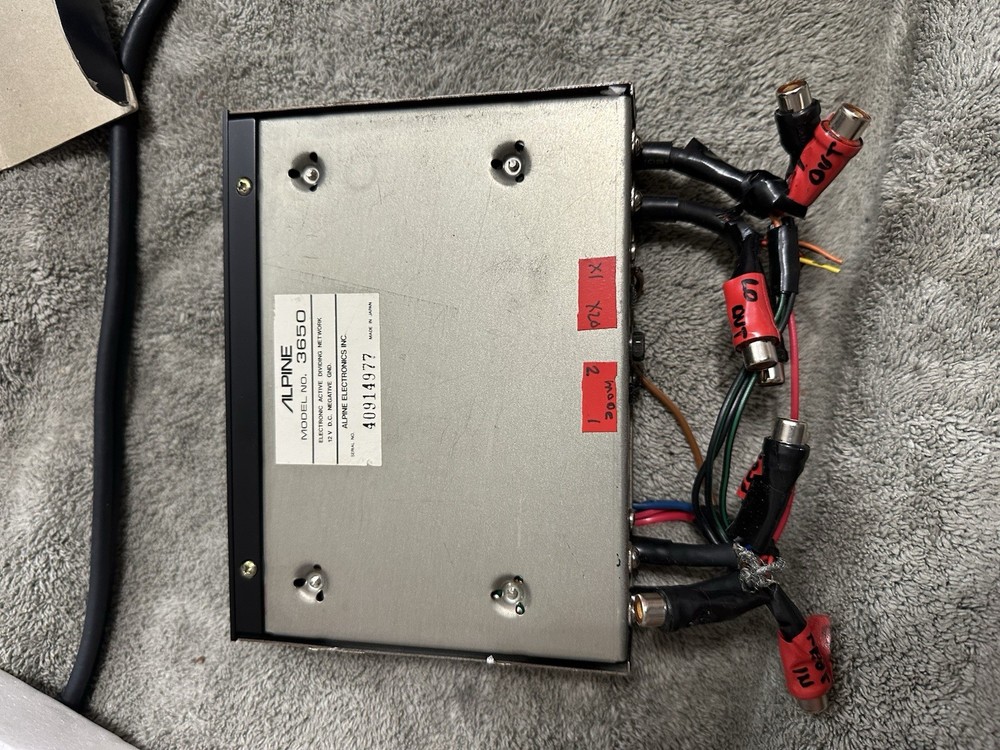 ALPINE Electronic Active Dividing Network Model 3650 Old School
