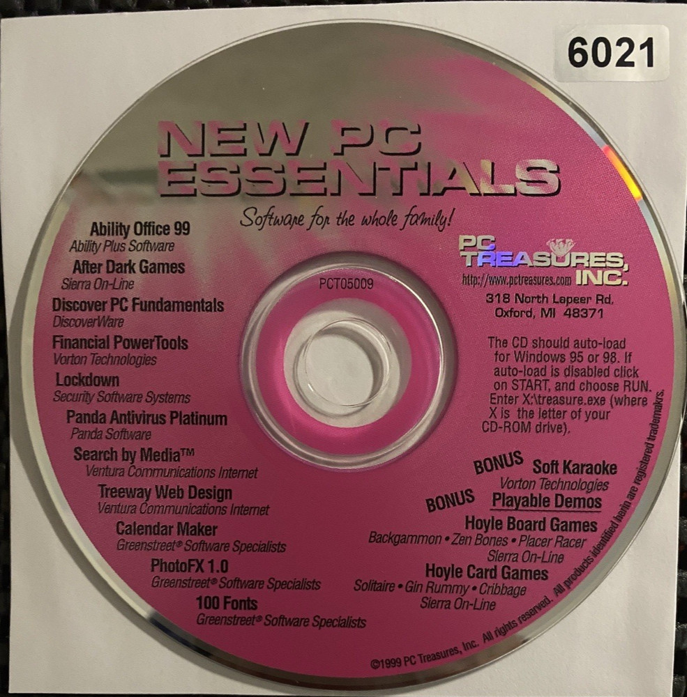 VINTAGE SOFTWARE | NEW PC ESSENTIALS - SOFTWARE FOR THE ENTIRE FAMILY