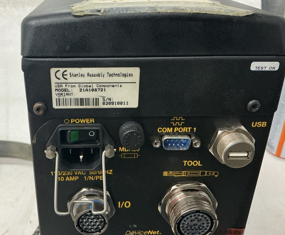 Stanley Controller 21A108721 w/ E45LB2-160 DC Electric 3/4" Nutrunner & Cable #1