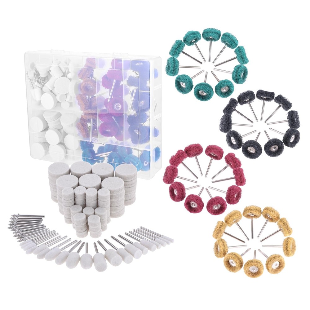 140PCS Buffing Wheel Polishing Kit Compatible with Dremel,Abrasive Buffing Wh...