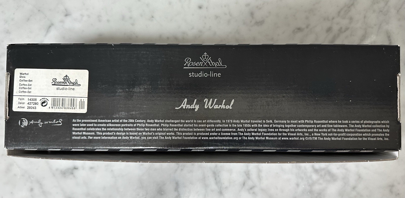 SET Of 4 Andy Warhol ELVIS Rosenthal Studio Line Coffee Tea Mug NEW in BOX