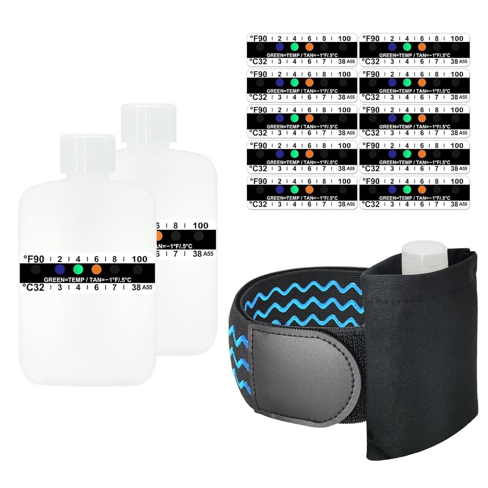3Oz Urine Test Complete Kit, 2 Smaller Translucent Portable Empty Bottle, Hidden