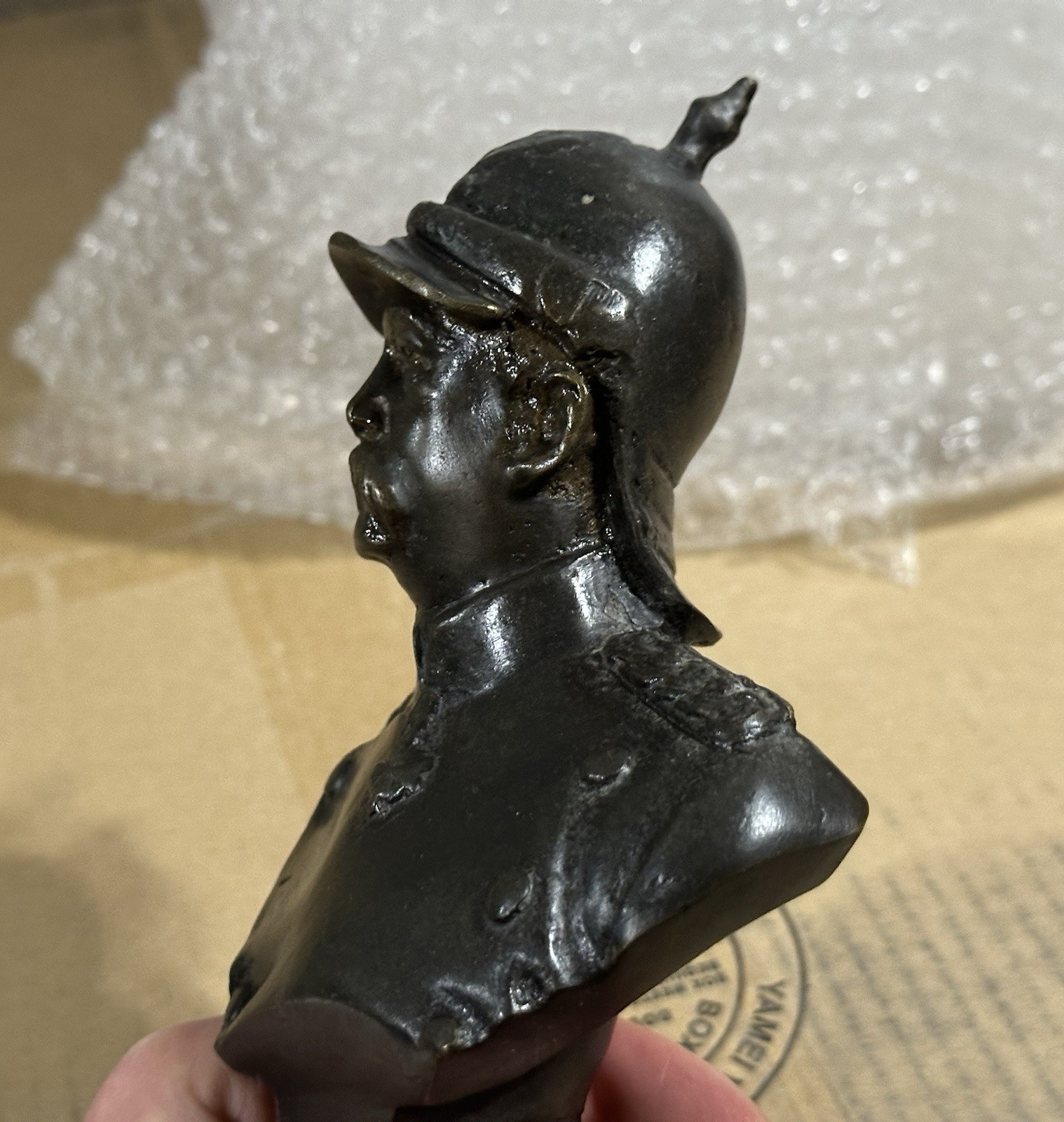 COOL! German Otto Von Bismarck Desk Statue Bronze Good Condition!