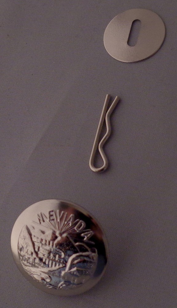 Nevada state seal LARGE Silver Uniform Buttons NV
