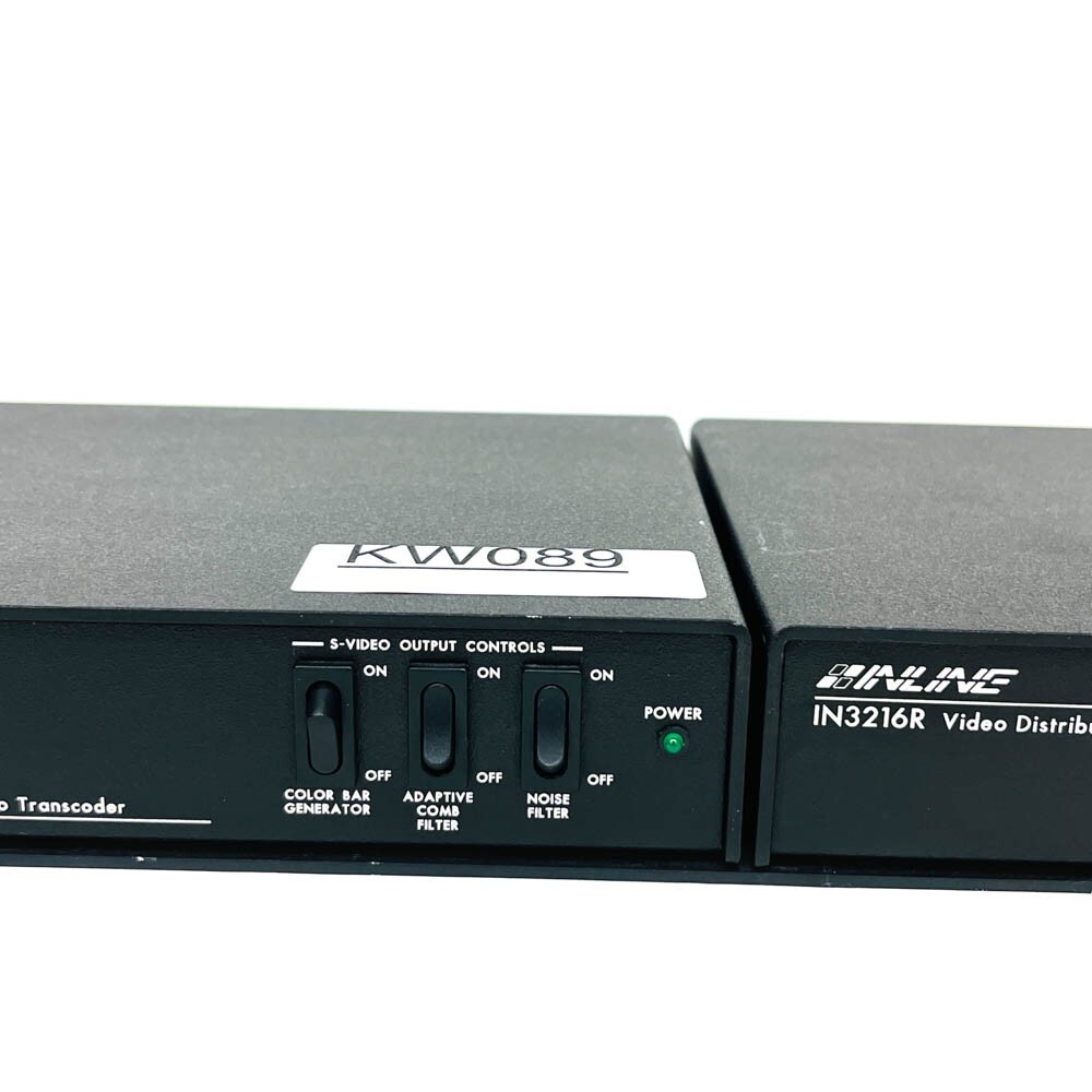 Inline IN1501 Video Transcoder with IN3216R Distribution Amplifier Line Driver