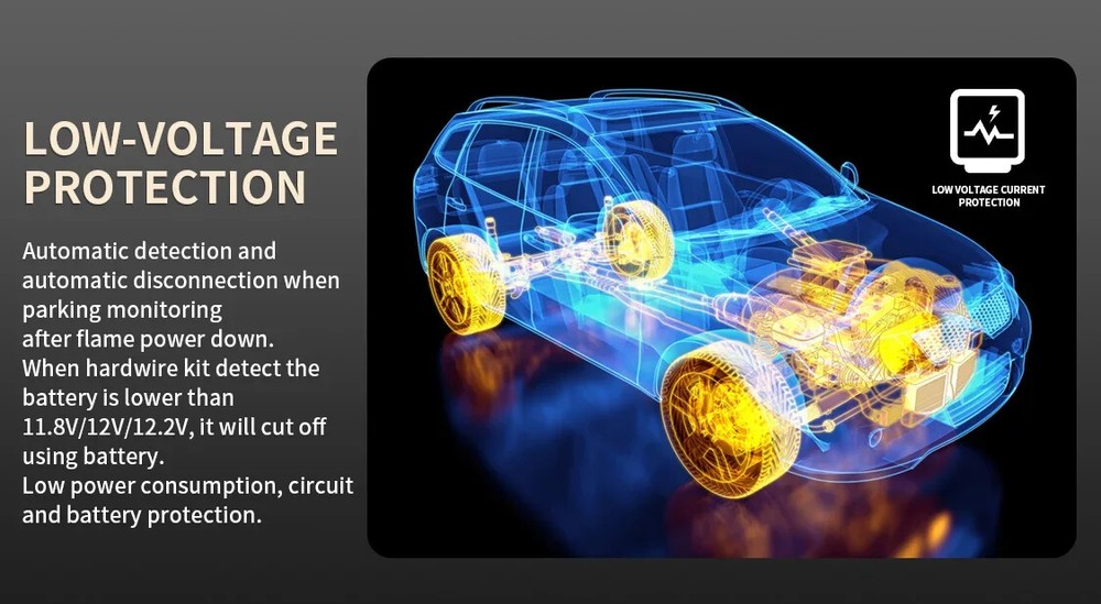 4K 12" Touchscreen Dash Cam 4CH with GPS 24/7 Parking Mode Cloud Storage Support