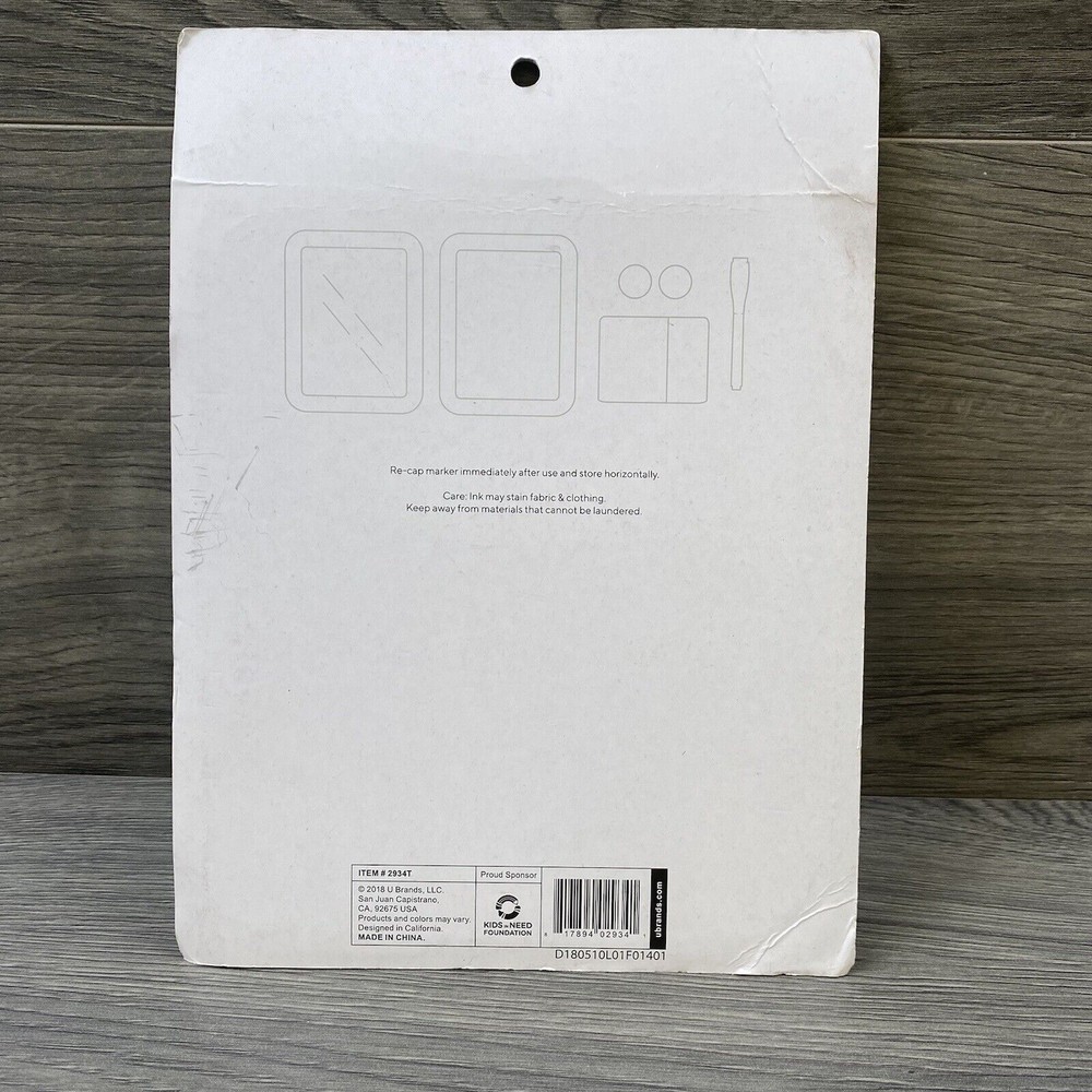 Locker Style 6pc Locker Accessory Kit Grey Magnetic White Board Door Notes