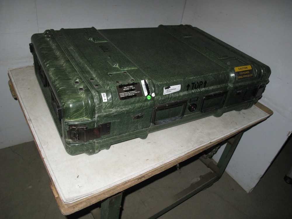Rackmount 03U x24 General Dynamics Slide Out Composite Rack ShockMount Hard Case
