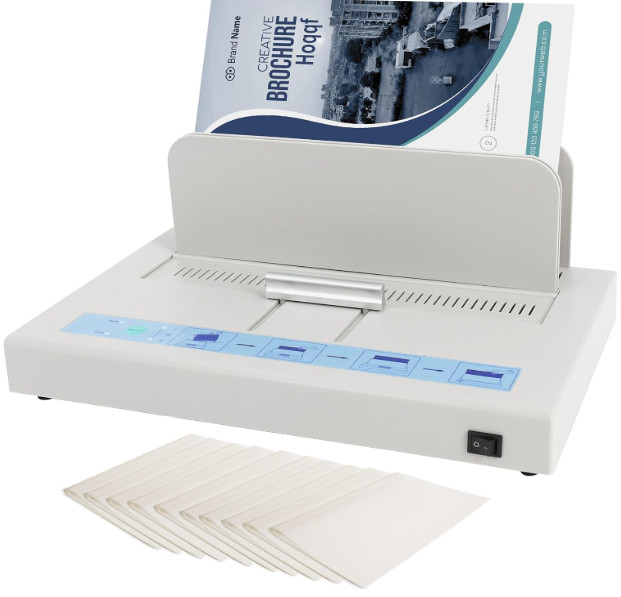 Thermal Binding Machine, 500 Sheet Capacity Document Heat Binder, A3/A4/A5, 110V