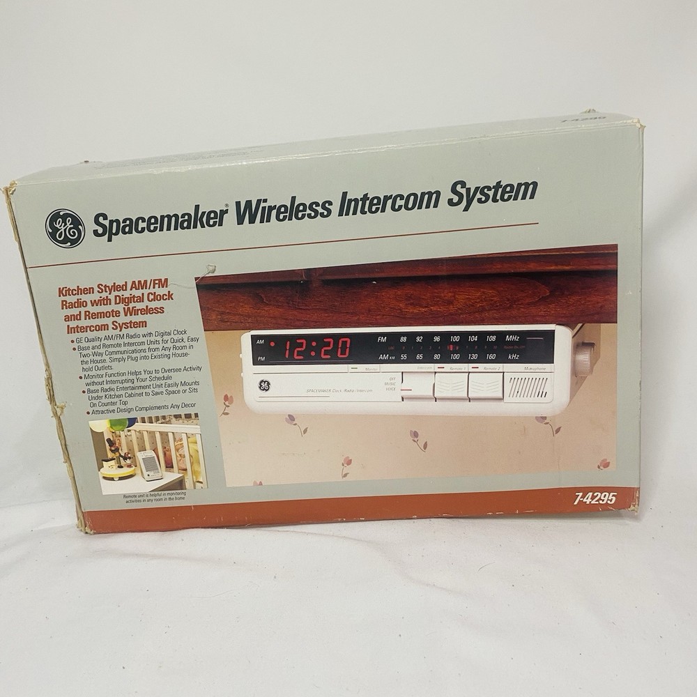 GE Spacemaker 7-4295 & 7-4296 Accessory Remote Unit W/ Wireless Intercom System