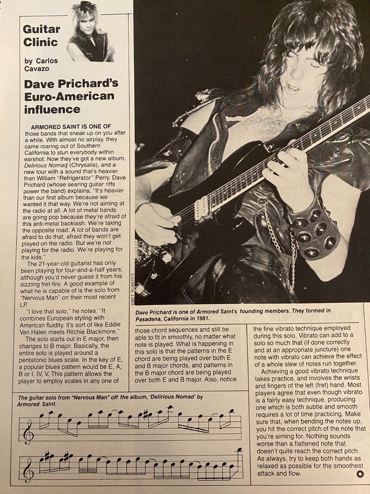 Armored Saint, Full Page Vintage Clipping