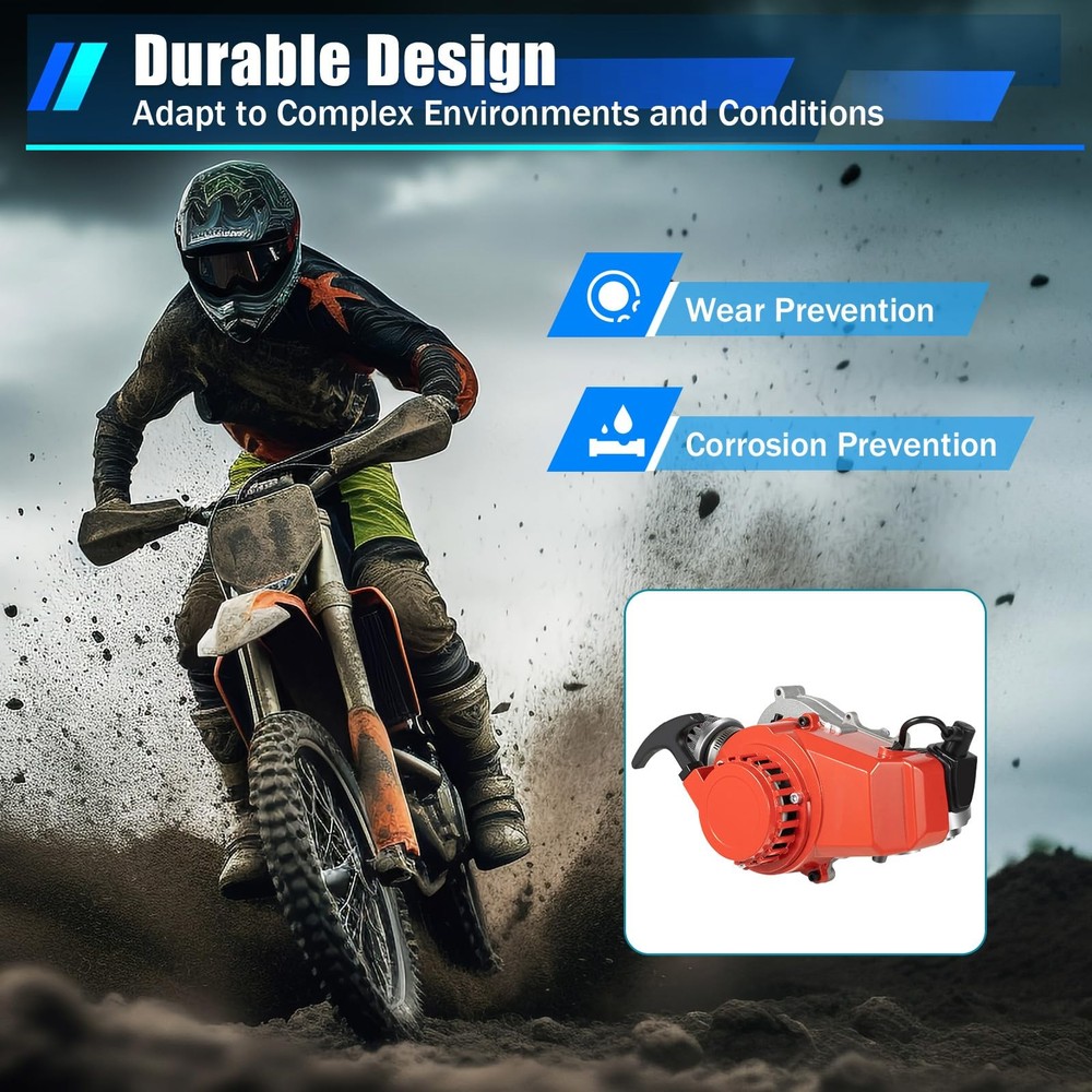 49CC 2-Stroke Engine Kit Pull Start Carb Air Filter for ATV Scooter