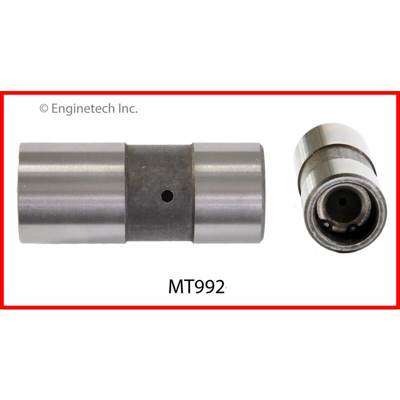 Enginetech Valve Lifter Set MT992-4; Mechanical Flat Tappet for SBC, BBC 4pcs