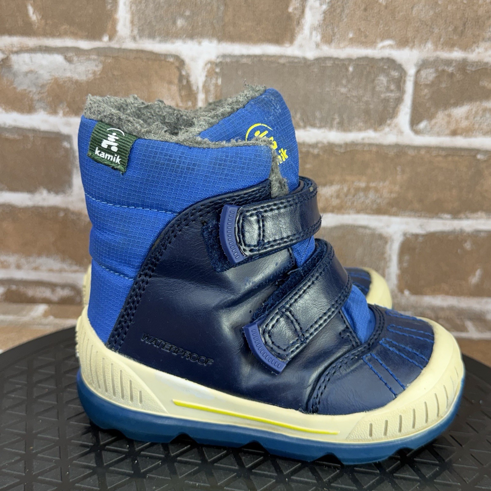 Kamik Parker Waterproof Winter Snow Boots Blue Boys Toddler Size 8
