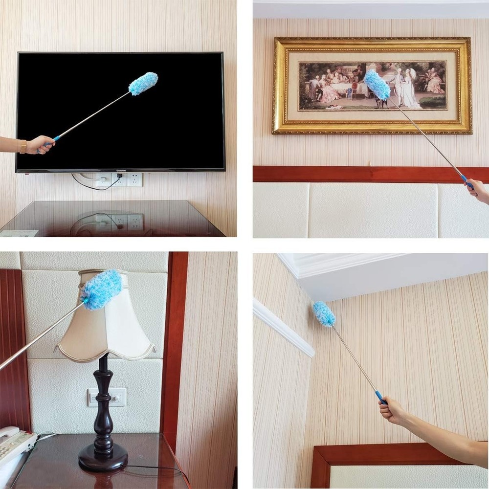4 Pcs, [Microfiber] Hand [Duster] [Washable] Microfibre Cleaning Tool Extenda...