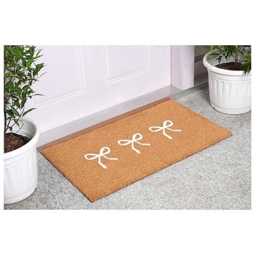 White Bow Trio Doormat (17" x 29")