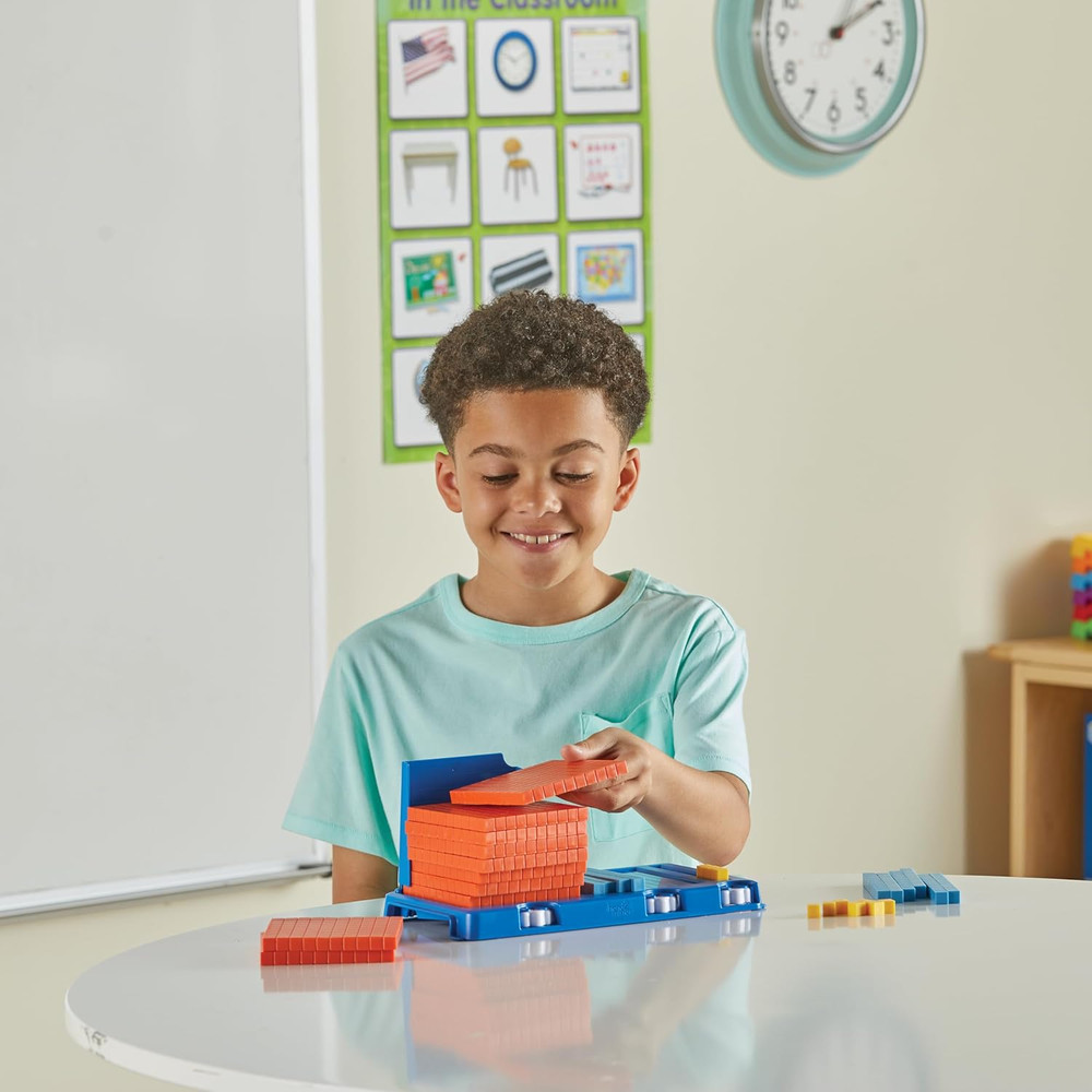 Place Value Frame with Base Ten Blocks, Base 10 Blocks, Math Manipulatives Kinde
