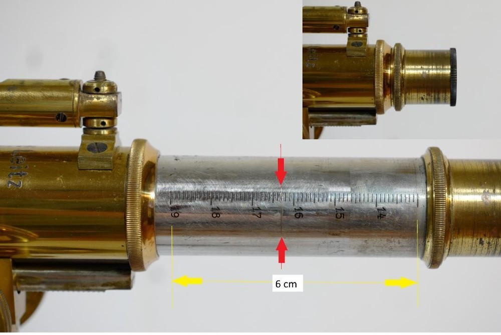 microscope antique Ernst Leitz vertical reading microscope