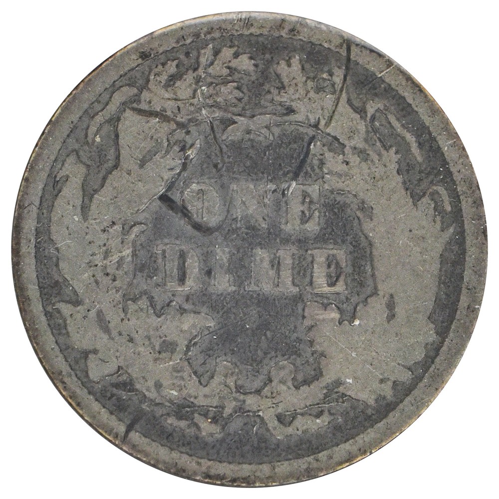 1875 Liberty Seated Dime (VG)