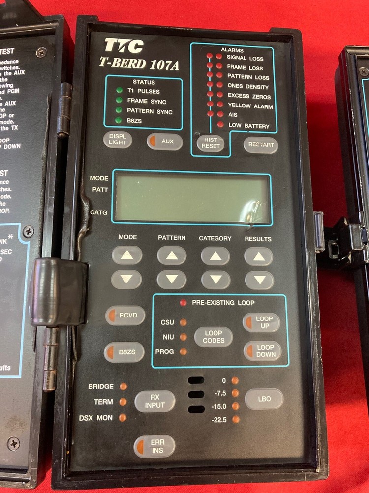 TTC Acterna T-Berd 107A/107 T Carrier Analyzer Bundle(Untested)