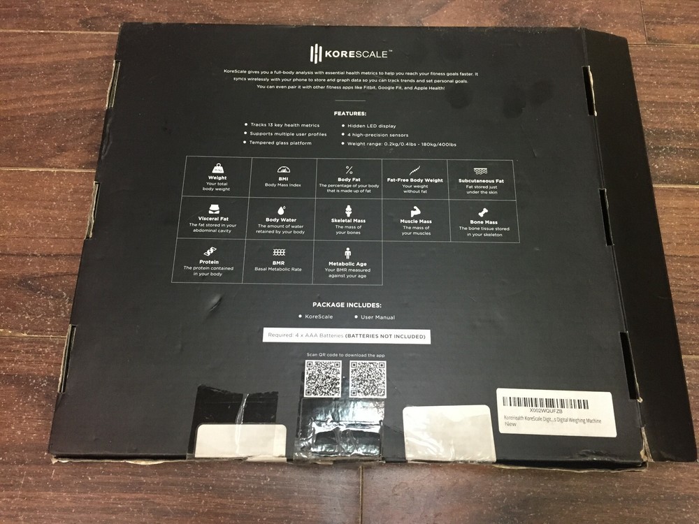 KoreScale Smart Digital Scale for Body Weight