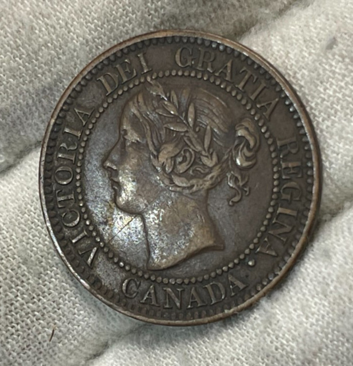 1859 Canada One Large Cent Coin Great Condition