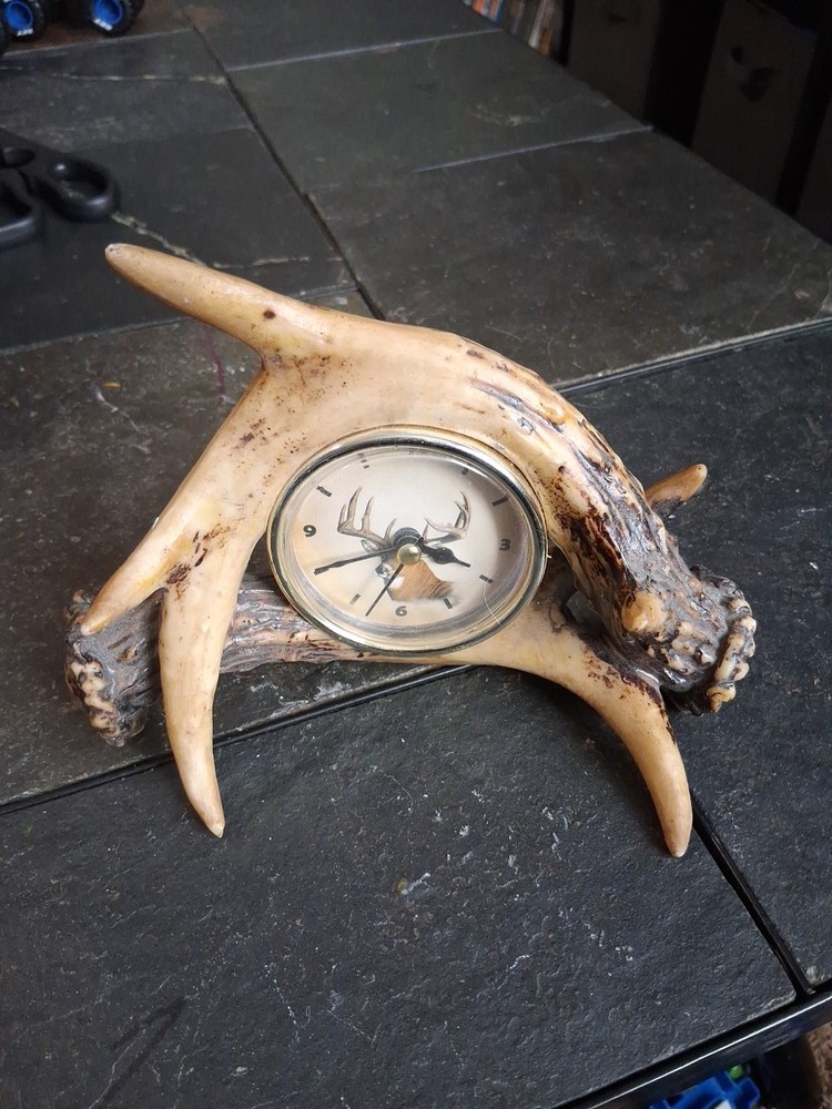 Deer Antler Quartz Clock