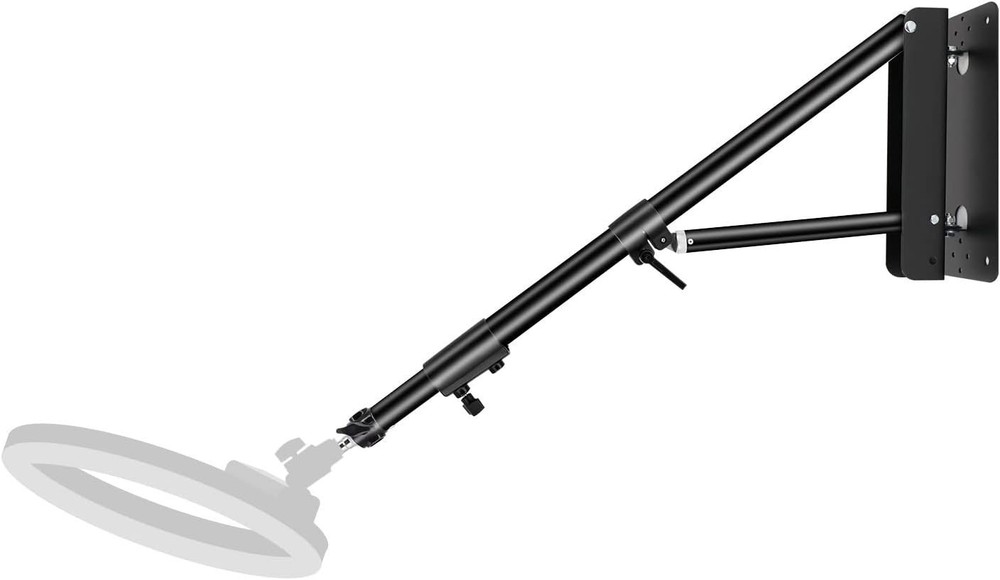 4.3ft Adjustable Wall Mount Boom Arm for Studio Lighting - Versatile & Durable=