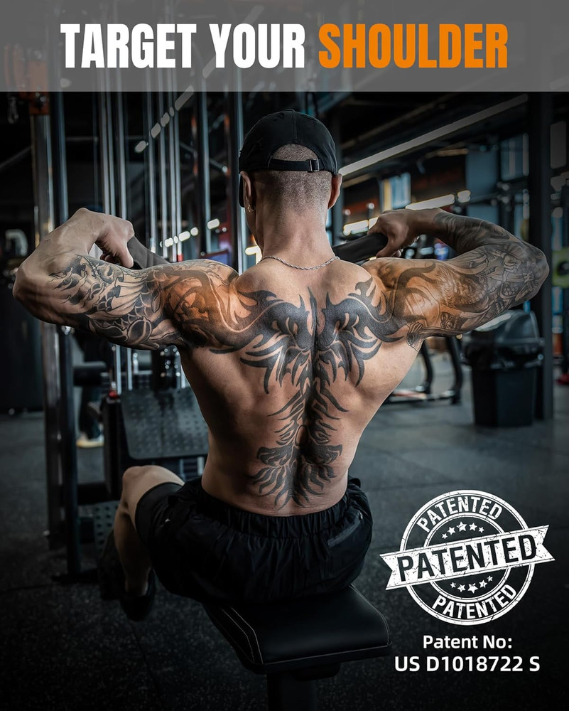 Tricep Rope Cable Attachment Handles Gym Pull Down Pushdown Face Pull